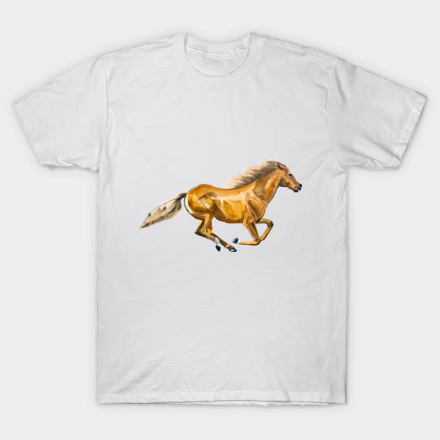 running horse T-Shirt by VicaVeresk